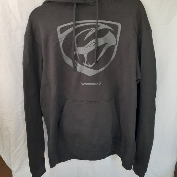 New Large Dodge Viper Logo Black Pullover Hoodie - Picture 6 of 6